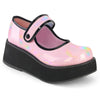 SPRITE-01  Plateau Schuhe - Rosa Lack | DemoniaCult