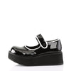 SPRITE-01 Plateau Schuh schwarz lack Mary Janes | DemoniaCult