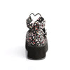 SPRITE-02 Plateau Schuh Blumenmuster Herz Riemchen | DemoniaCult