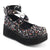 SPRITE-02 Plateau Schuh Blumenmuster Herz Riemchen | DemoniaCult