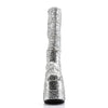 STACK-301 Plateau Stiefel - Glitter Silber | DemoniaCult