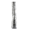 STACK-301 Plateau Stiefel - Glitter Silber | DemoniaCult