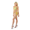 Gelbes verführerisches klassisches String Bikini Set mit Strass von Pleaser Dancewear – Ansicht 5