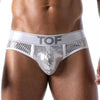 Silberner Star Brief mit glänzendem Premium Effekt von TOF Paris