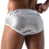 Silberner Star Brief mit glänzendem Premium Effekt von TOF Paris – Ansicht 2