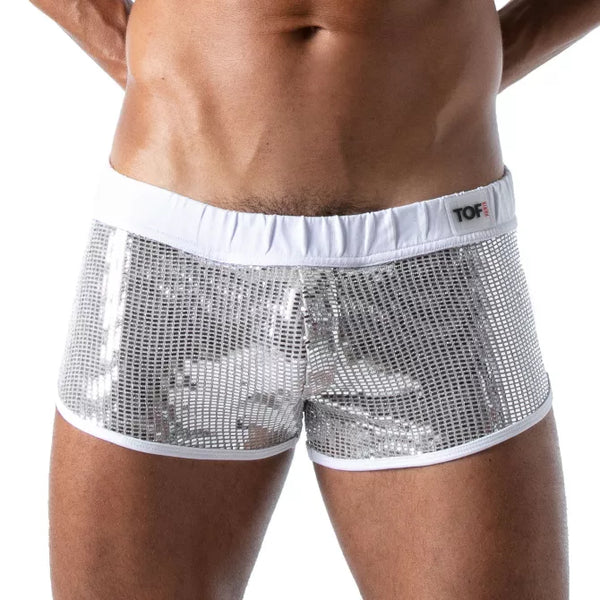 Goldene Star Sexy Mini-Shorts von TOF Paris