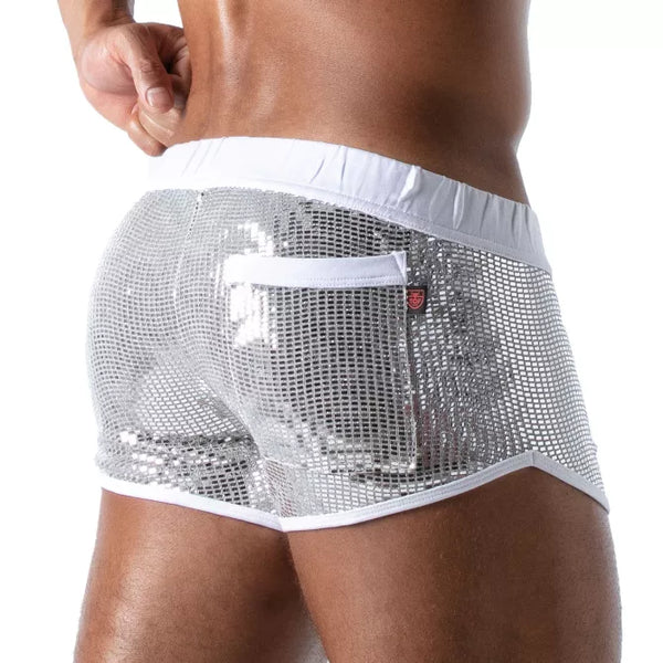 Goldene Star Sexy Mini-Shorts von TOF Paris – Ansicht 2