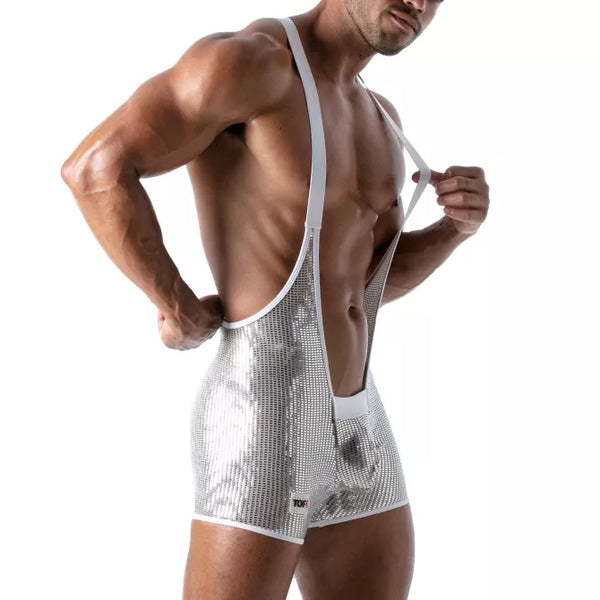 Silbernes Star-Singlet von TOF Paris – Ansicht 5