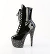 STARDANCE-1020 Plateau Stiefeletten Schwarz Lack | Pleaser