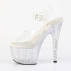 STARDANCE-708 Plateau Sandaletten Transparent | Pleaser