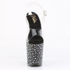 STARDANCE-808 Plateau Sandaletten Schwarz | Pleaser