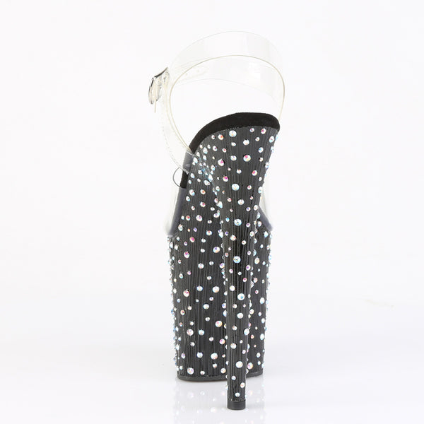 STARDANCE-808 Plateau Sandaletten Schwarz | Pleaser