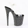 STARDANCE-808 Plateau Sandaletten Schwarz | Pleaser