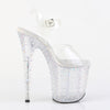 STARDANCE-808 Plateau Sandaletten Transparent | Pleaser