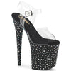STARDANCE-808 Plateau Sandaletten Schwarz | Pleaser