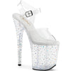 STARDANCE-808 Plateau Sandaletten Transparent | Pleaser