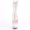 STARDUST-1018C-2RS Plateau Stiefeletten - Pink/Transparent | Pleaser