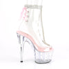 STARDUST-1018C-2RS Plateau Stiefeletten - Pink/Transparent | Pleaser