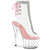 STARDUST-1018C-2RS Plateau Stiefeletten - Pink/Transparent | Pleaser