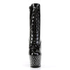 STARDUST-1020-7 Plateau Stiefeletten - Schwarz | Pleaser