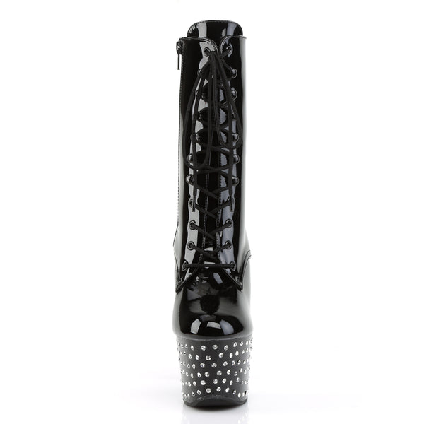 STARDUST-1020-7 Plateau Stiefeletten - Schwarz | Pleaser