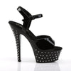 STARDUST-609 Plateau Sandaletten - Schwarz | Pleaser