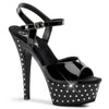 STARDUST-609 Plateau Sandaletten - Schwarz | Pleaser