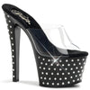 STARDUST-701 Plateau Pantoletten Schwarz | Pleaser