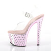 STARDUST-708 Plateau Sandaletten Baby Pink | Pleaser