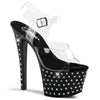 STARDUST-708 Plateau Sandaletten Schwarz | Pleaser