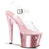 STARDUST-708 Plateau Sandaletten Baby Pink | Pleaser