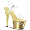 STARDUST-708 Plateau Sandaletten Gold | Pleaser