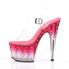 STARDUST-708T Plateau Sandaletten Pink | Pleaser