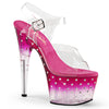 STARDUST-708T Plateau Sandaletten Pink | Pleaser