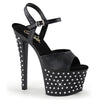 STARDUST-709 Plateau Sandaletten Matt Schwarz | Pleaser