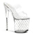 STARDUST-802 Plateau Pantoletten transparent | Pleaser