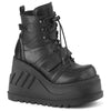 STOMP-13 Plateau Stiefeletten Schwarz | DemoniaCult