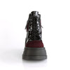 STOMP-18 Plateau Stiefeletten schwarz rot | DemoniaCult