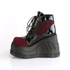 STOMP-18 Plateau Stiefeletten schwarz rot | DemoniaCult