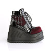 STOMP-18 Plateau Stiefeletten schwarz rot | DemoniaCult