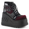STOMP-18 Plateau Stiefeletten schwarz rot | DemoniaCult