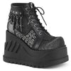 STOMP-18 Plateau Stiefeletten schwarz | DemoniaCult