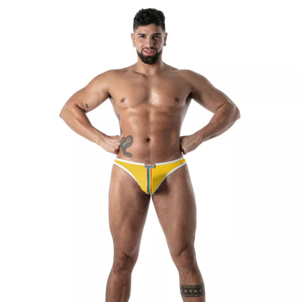 Gelber Pride Joyful-String von TOF Paris – Ansicht 4