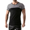 Gestreiftes verführerisches Herren T-Shirt mit athletischem Schnitt von TOF Paris