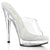 SULTRY-601 Plateau Pantoletten - Transparent | Fabulicious