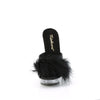 SULTRY-601F Plateau Pantoletten - Schwarz | Fabulicious