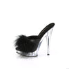 SULTRY-601F Plateau Pantoletten - Schwarz | Fabulicious