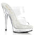 SULTRY-602 Plateau Pantoletten - Transparent | Fabulicious