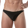 Schwarzer Swim Chain Brief mit markantem Metall Akzent von TOF Paris