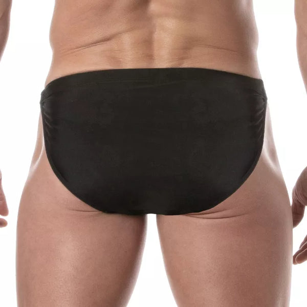Schwarzer Swim Chain Brief mit markantem Metall Akzent von TOF Paris – Ansicht 4